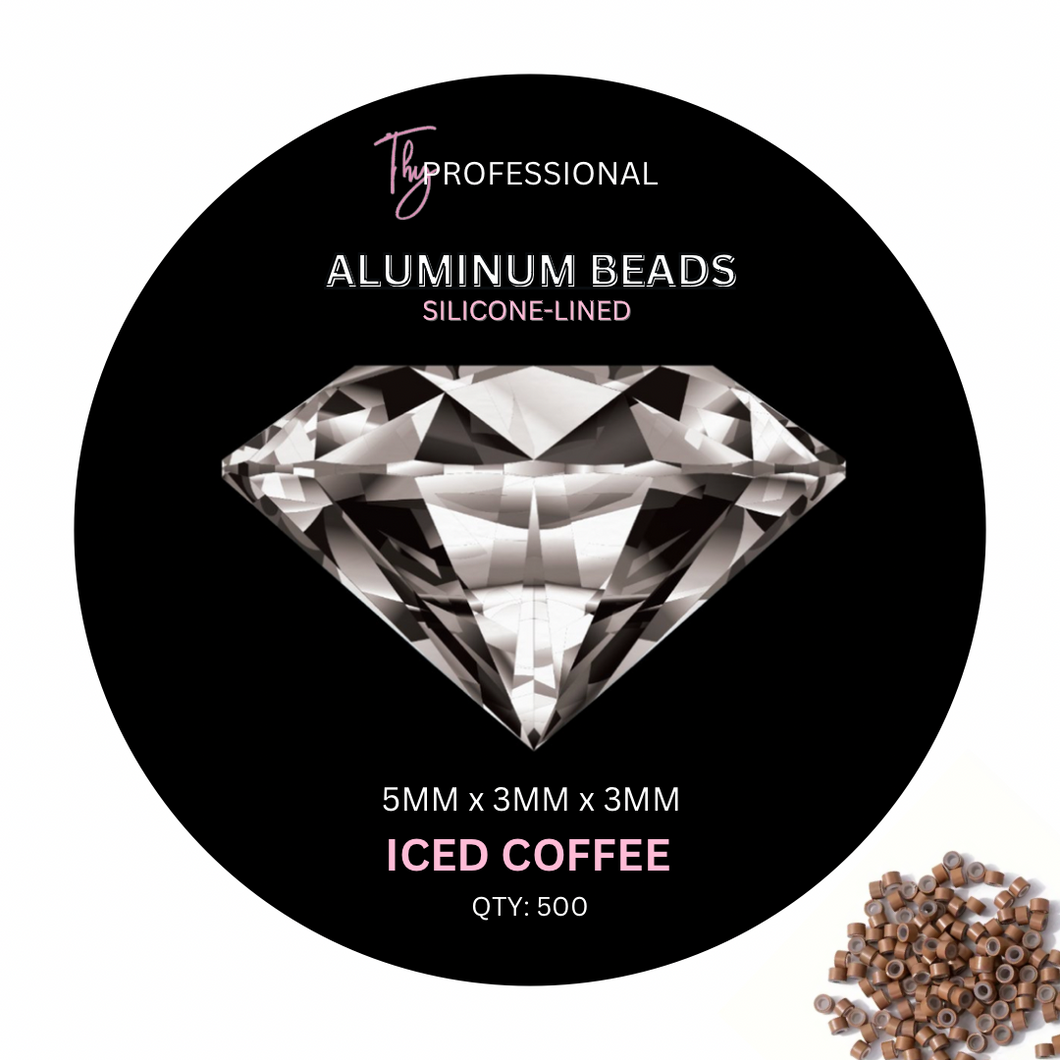 Silicone Hair Extensions Beads [ ICED COFFEE ]