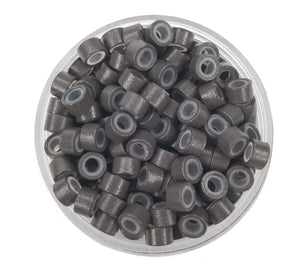 Silicone Hair Extensions Beads [ DARK COFFEE ]